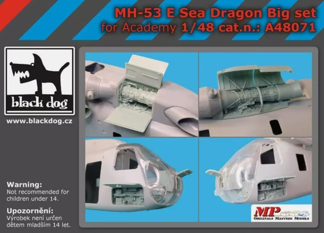 Black Dog A48071 1/48 MH-53 E Sea Dragon Big Set for Academy