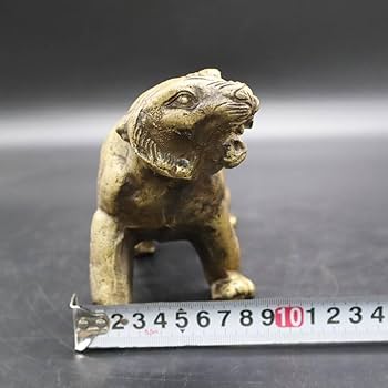 Amazon.co.jp: 全長 32㎝ 鉄製虎の置物 トラ 寅 アンティーク 和風置物