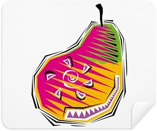 Food Pear Mexicon Culture Element Illustration Cleaning Cloth Screen Cleaner 2pcs Suede Fabric