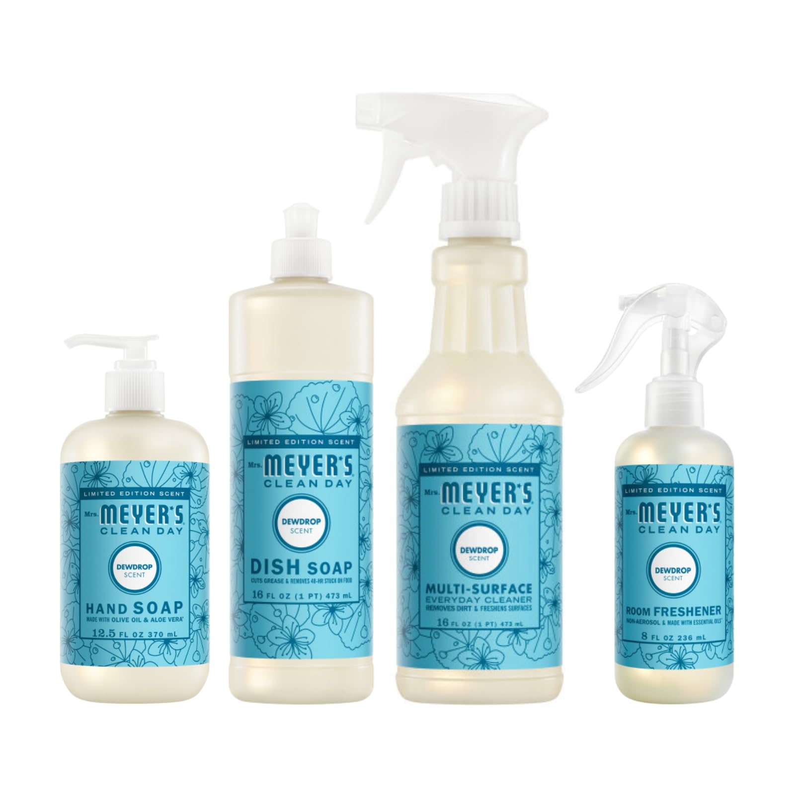 Amazon.com : Mrs. MEYER'S Clean Day Dewdrop Scent Variety Pack, 1
