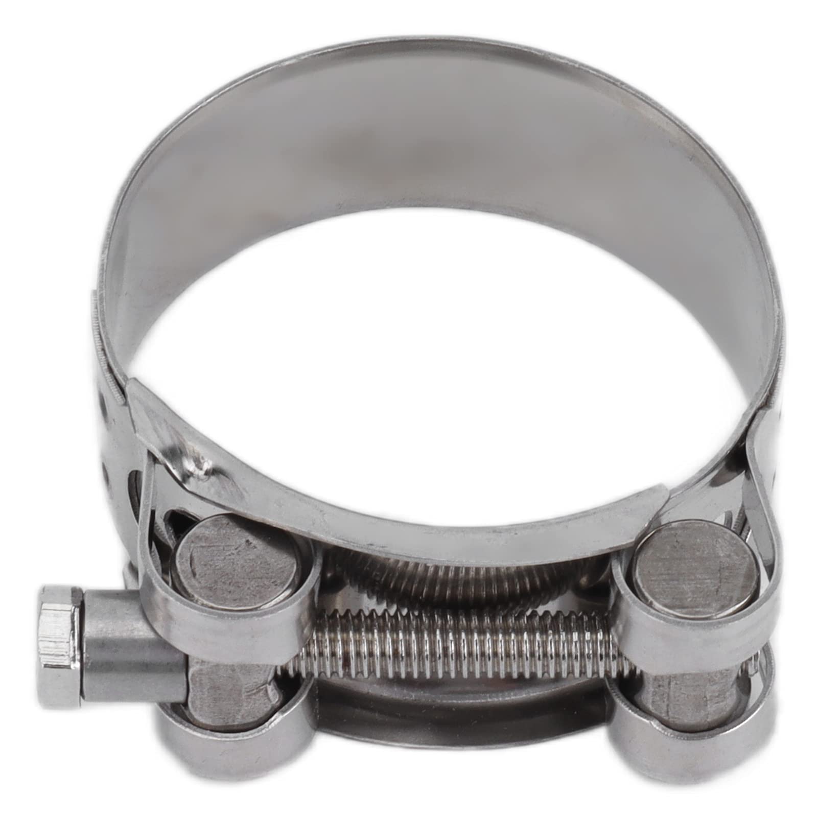 Cocoarm 10 Fascette Stringitubo 201 Fascette per Tubi in Acciaio Inossidabile Rinforzate con Nucleo Completo Finitura Zincata per il Fissaggio di Tubi Flessibili per di Carburante Industriali (52-55