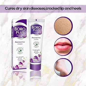 Boroplus Natural Ayurvedic Cream | with Skin Loving Herbs | Multi-Purpose Healing Cream | Repairs Wounds, Rashes, Cracked Feet | 1.35 Oz (Pack Of 2 )