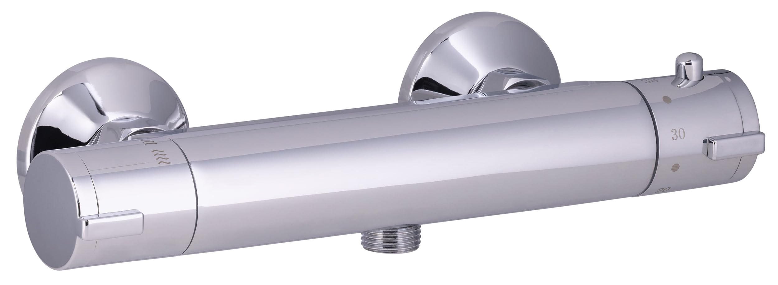 Grifo Termostático de Ducha Modelo Protherm Acabado Cromado | Control Preciso de Temperatura, Seguridad Anti-Quemaduras y Conexión Estándar para Instalación en Pared | by EUROSANIT