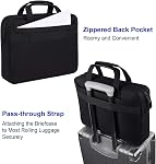 Taygeer Messenger Sac pour affaires, travail & Bureau 15.6 Sac à bandoulière en ordinateur portable de pouce avec sangle pour hommes & Femmes, Porte-monnaie informatique imperméable, Noir