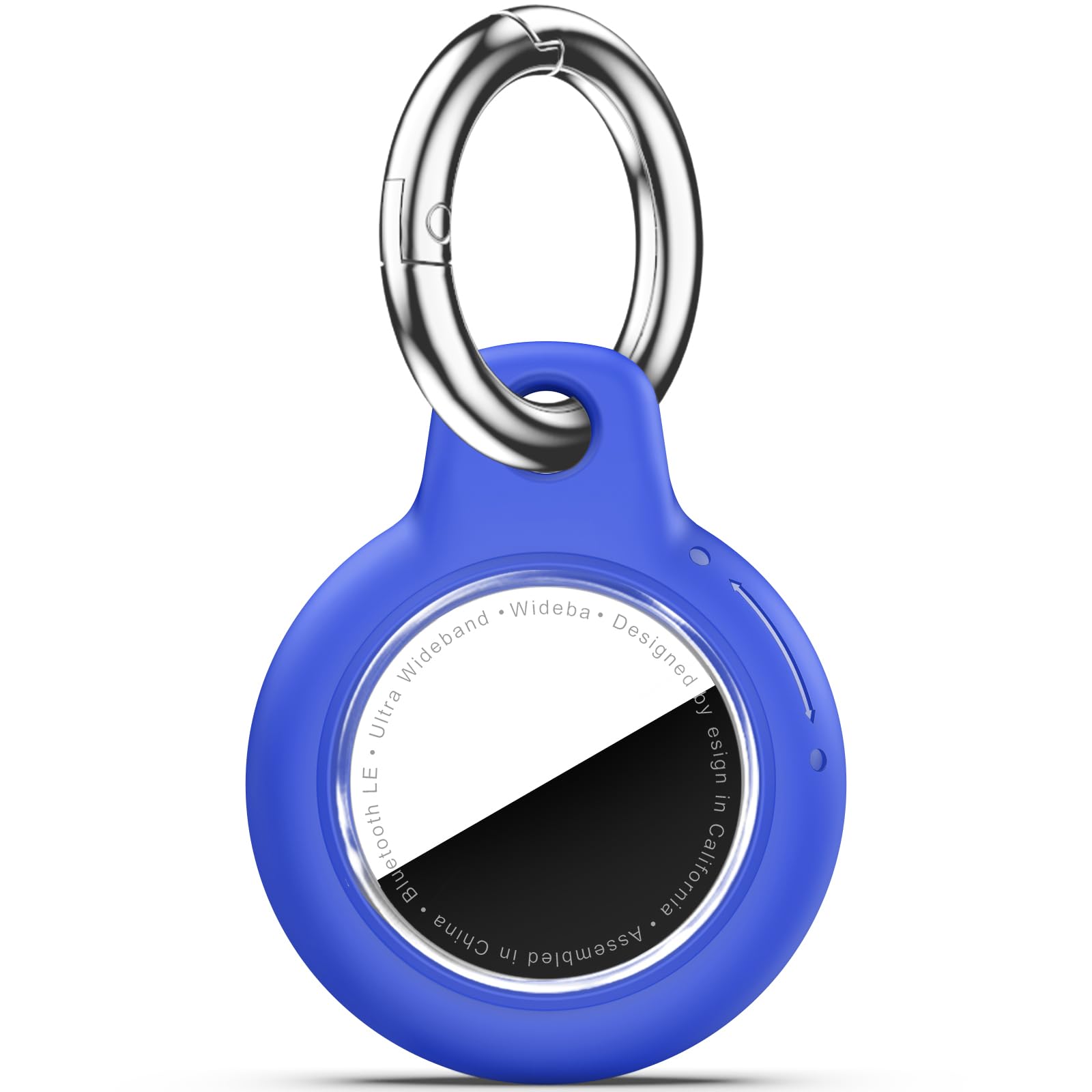 Upgrade Waterproof Airtags Holder with Apple Airtags Keychain, Hard PC Air Tag Case, Anti-Scratch &amp; Shock Air tag Holder,Men's Women's Keyrings &amp; Keychains, for Dog,Car Key,Luggage-Blue