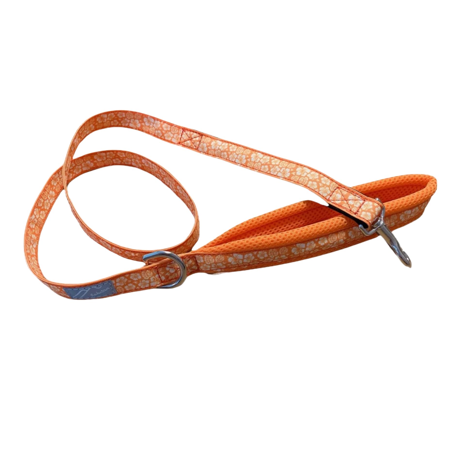 Laisse orange Hakusan Just Fit Aloha 120cm pour chien de taille moyenne