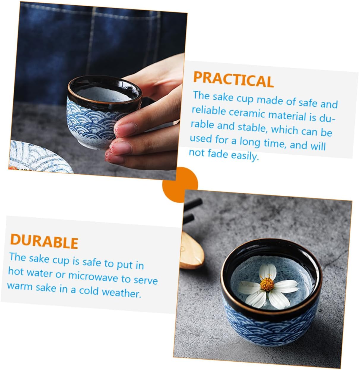 Sake Cups,Traditional Sake Cup,Ceramic Wine Glasses, Wine Glass dinnerware+Sets Mini Tea Cups Decorative Tea Cups Wine Cup Ceramics Sake Cup Kit Cups Water Cup Glazed Shot Glass