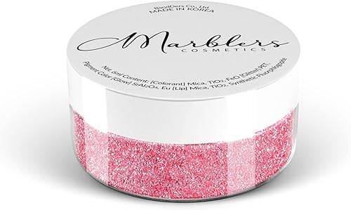 MARBLERS Polvo de mica gruesa perla rosa bailarina 0.11 onzas (0.11 oz)  altamente pigmentado  no tóxico, vegano, libre de crueldad  Brillo de disponible en Yaxa Colombia
