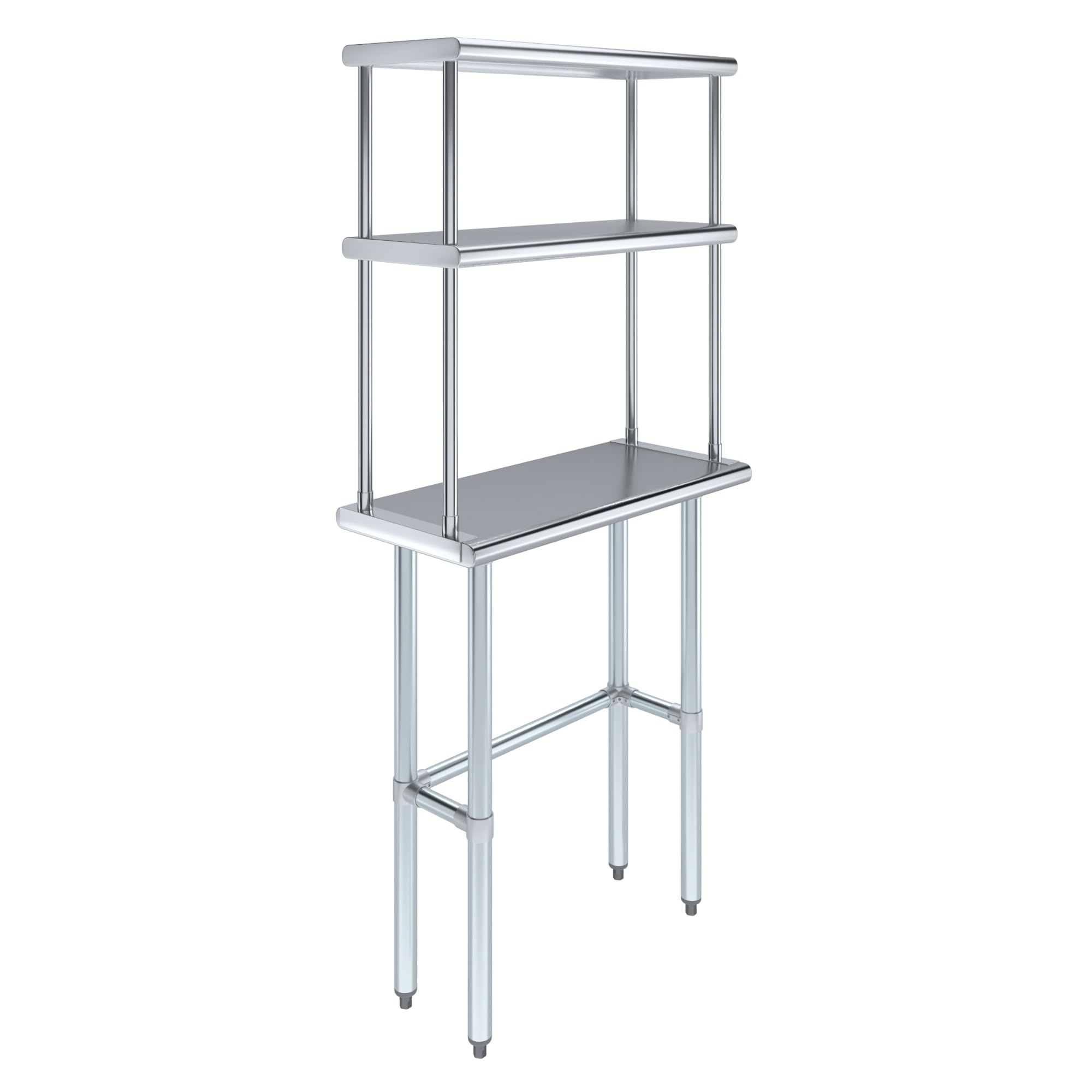 Stainless Steel Kitchen Shelf Double Tier Stainless Steel Overshelf ...