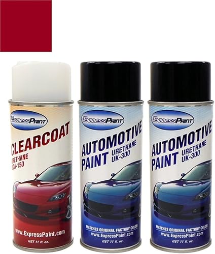 Vista 506 de Pintura de retoque automotriz en aerosol para Mazda Miata - Sunlight Silver Metallic Clearcoat 22V - Color+Paquete Clearcoat