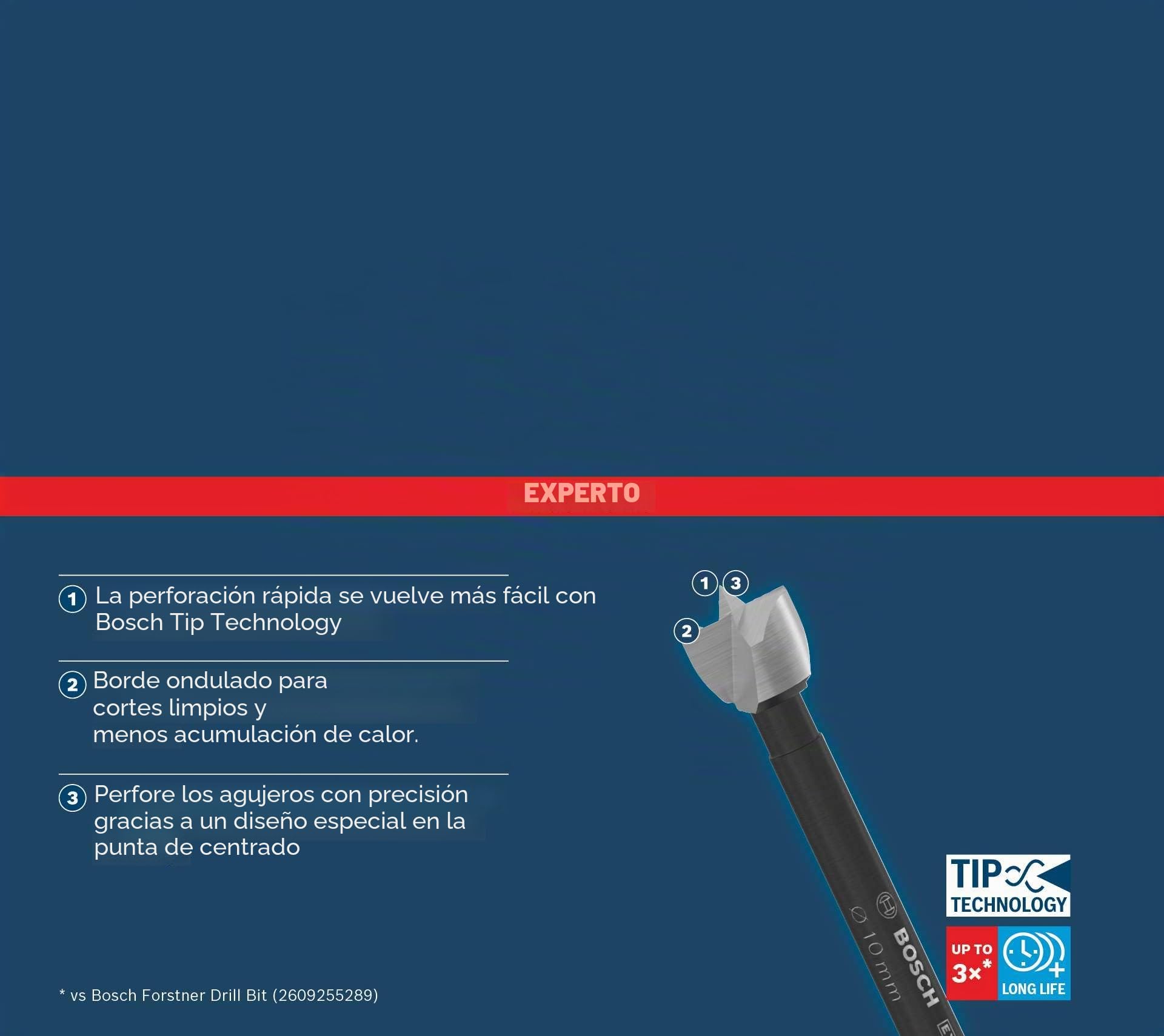 Bosch 5x Set de brocas Forstner EXPERT Wood (para Madera blanda, Madera dura, Ø 15-35 mm, Professional Accesorios Taladro)