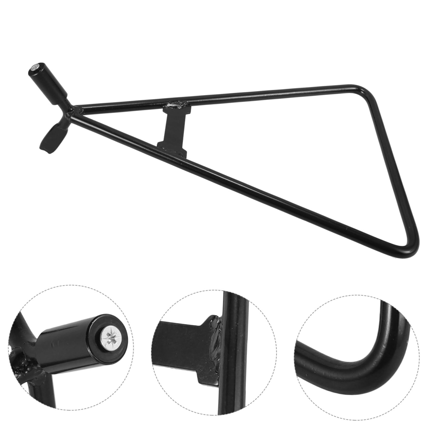 Béquille Latérale de Moto Triangulaire Noire en Fer
