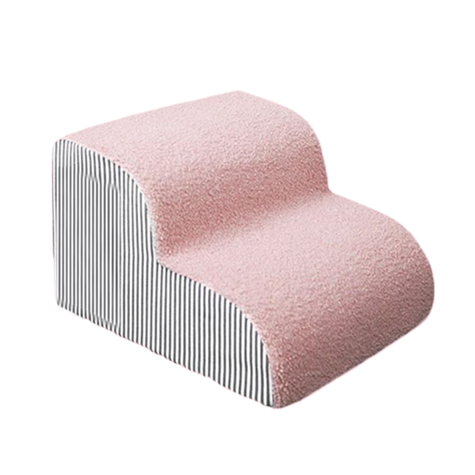 Escaleras para Perros para Camas Altas, rampa Antideslizante de 2, 3 o 4 escalones, Color Rosa, para Perros pequeños y Gatos, extraíbles y Lavables