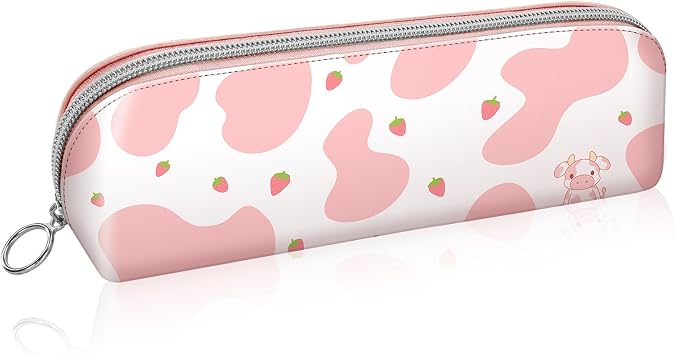 FINPAC PU Leather Pencil Case, Slim & Stylish Pen Bag