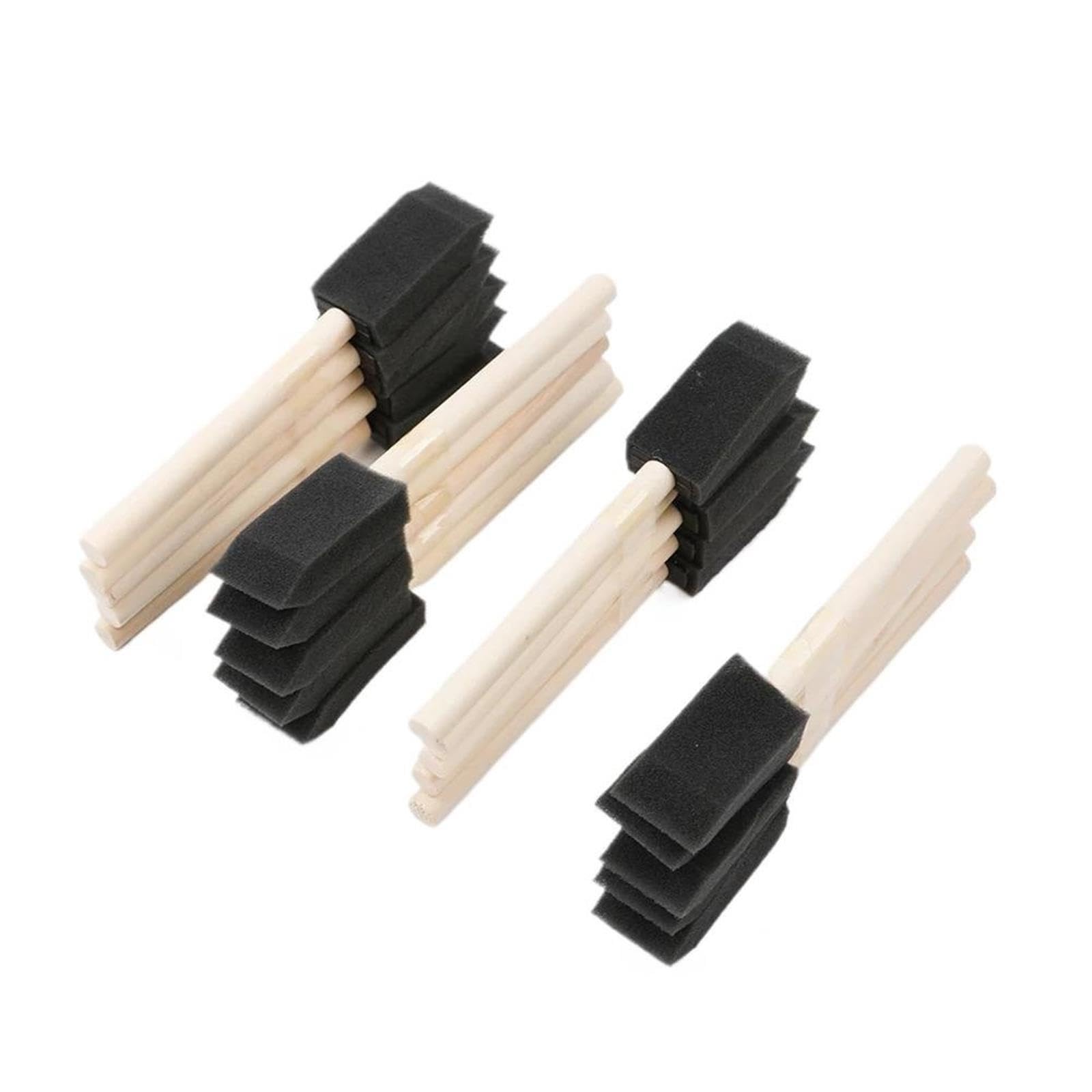 Textur Schwamm Heimdekorationsschwamm Schaumstoff-Schwamm-Pinsel-Set for Malen, 2,5–10, cm, mit Holzgriff(4inch 20 pcs)