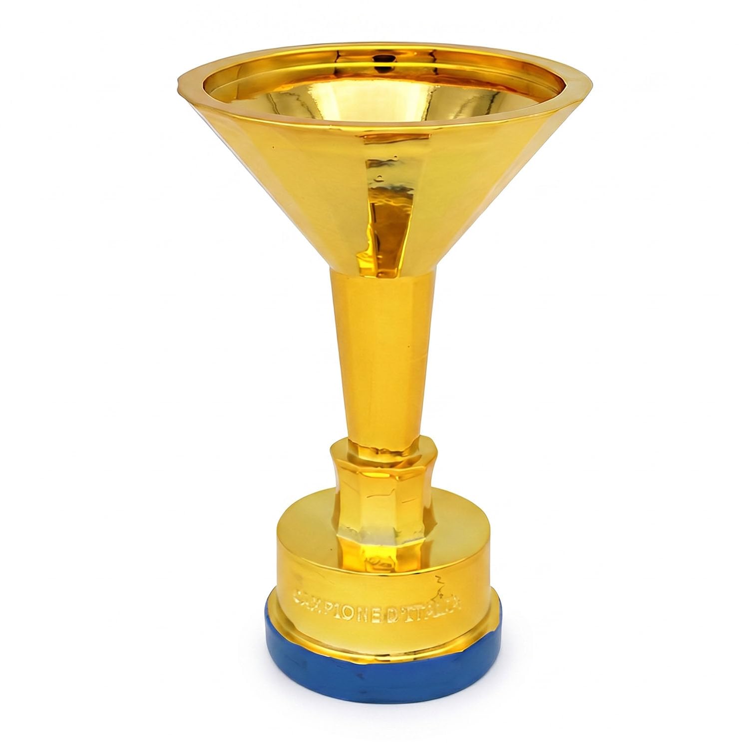 Replica Trofeo Campionato Italiano, Coppa da Calcio in Resina per Tifosi, Oggetto da Collezione, Souvenir, Regalo di Compleanno e Decorazione per Casa Ufficio