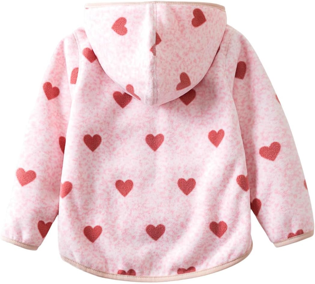 Baby Toddler Boys Girls Sherpa Fleece Lined Jacked Sweatshirt Fall Winter Autumn Warm Clothes with Hoodie