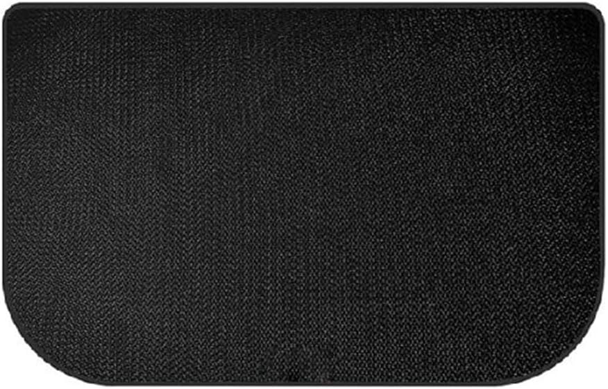 Half Circle Silicone Fireproof Fireplace Floor Mat, Fiberglass Insulation Rug For Spark Protection Underlay, Heat Resistant Carpet For Stoves, Barbecue Grills, Indoor Fire Pits,(106 * 61CM)