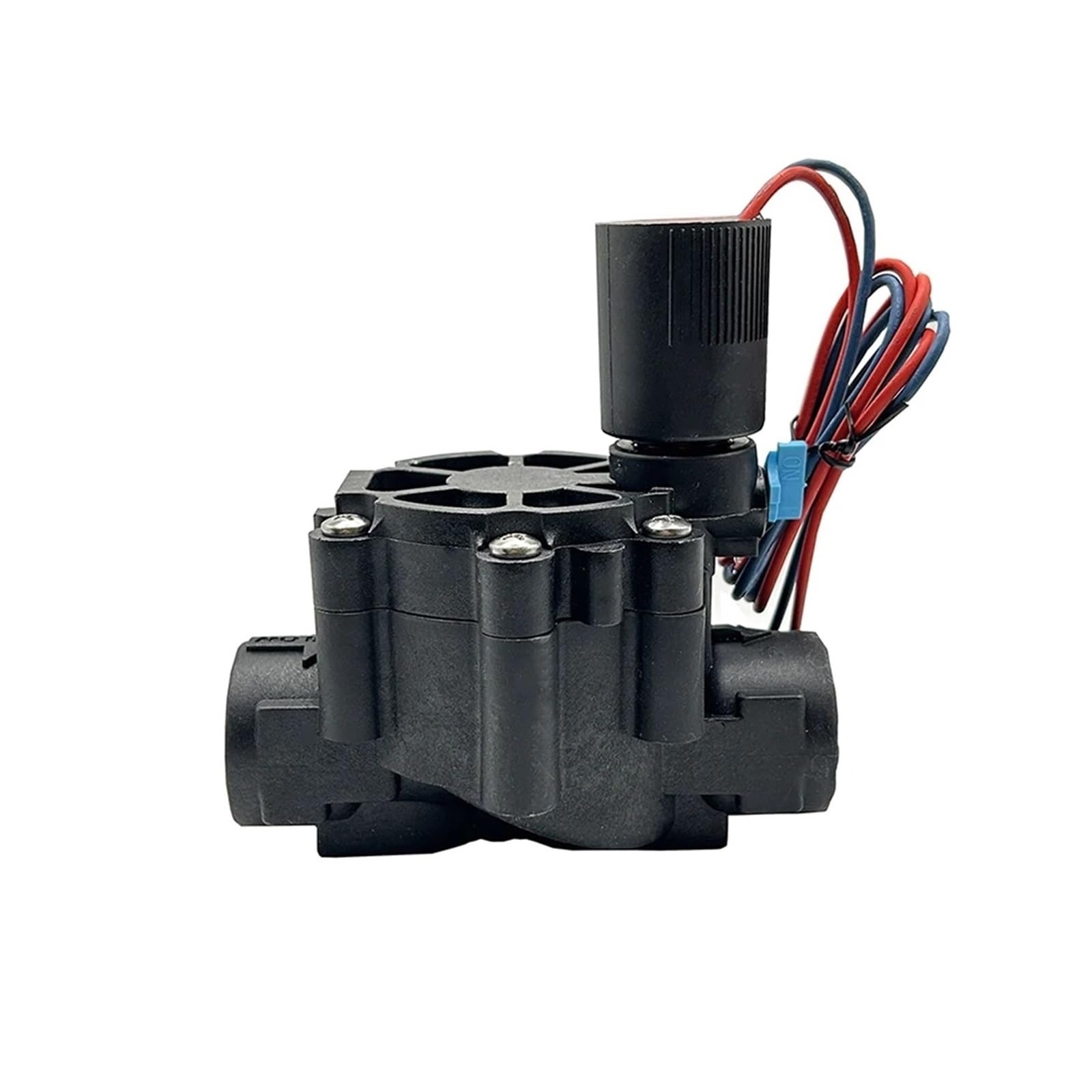 VSPPJYFG 3/8'' 1/2" 3/4" 1" Water Solenoid Valve 220V 12V 24V Normally Closed Nylon Valve for Farm Garden Landscape Irrigation(OneSize,24VDC)