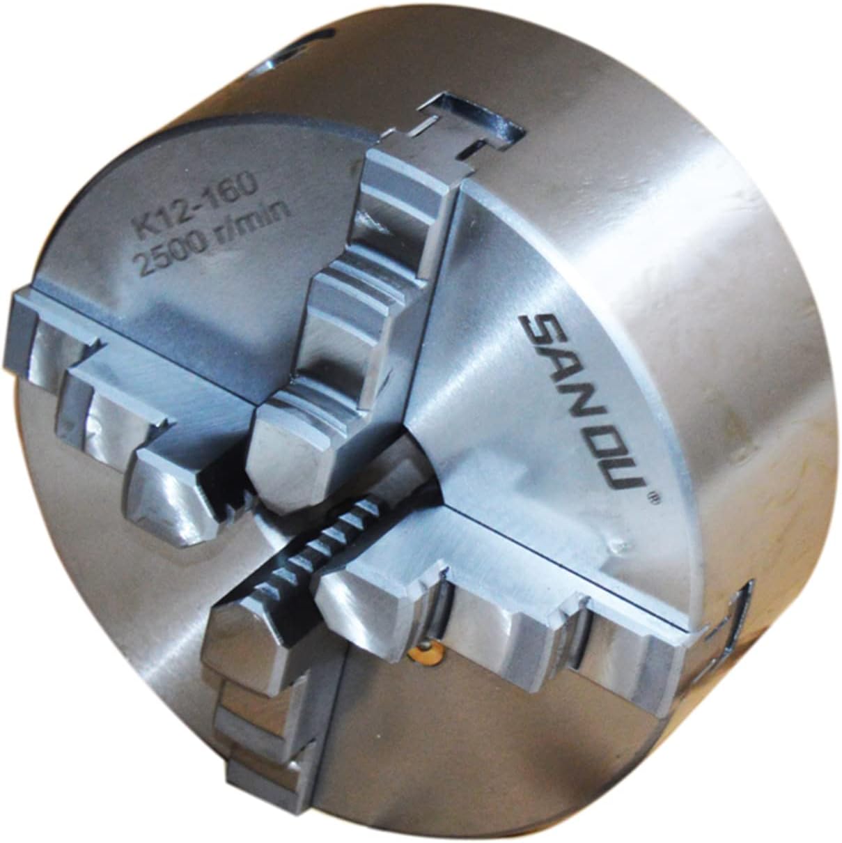 INTBUYING 4-Jaw Lathe Chuck K12-160 lathe chuck 160mm Metal chuck Self-centering Jaw for CNC Machine Tool and Accessories