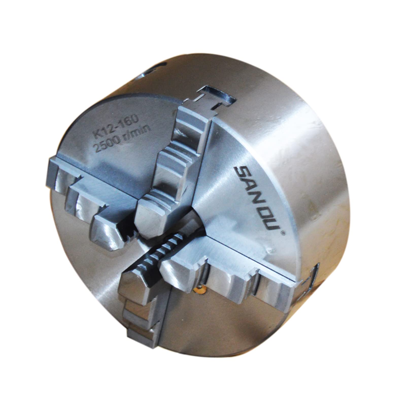 INTBUYING 4-Backen-Drehfutter K12-160 Drehfutter, 160 mm, Metallfutter, selbstzentrierende Backe für CNC-Werkzeugmaschinen und Zubehör