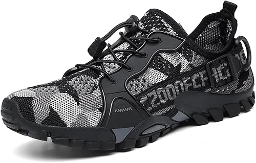 TANGYUGEN Zapatos de agua para hombres y mujeres zapatos de senderismo al aire libre de secado rápido zapatos acuáticos para playa viajes senderismo