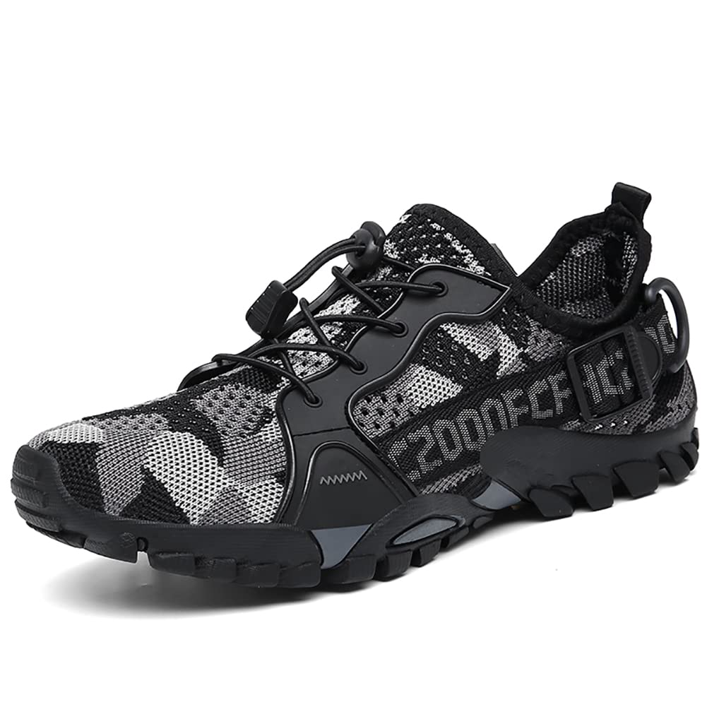 TANGYUGEN Water Shoes Men Women Outdoor Hiking Shoes Quick Drying Beach Aqua Shoes Travel Trekking Walking Climbing Sneakers