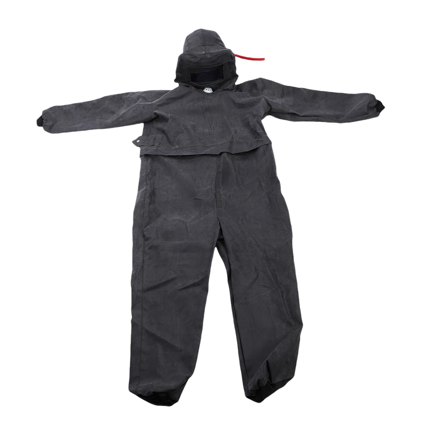 Combinaison de Sablage, Vêtements de Protection de Type Fendu pour Peinture par Pulvérisation et équipement Industriel en Caoutchouc avec Casque intégré et Conception de Flux d'air