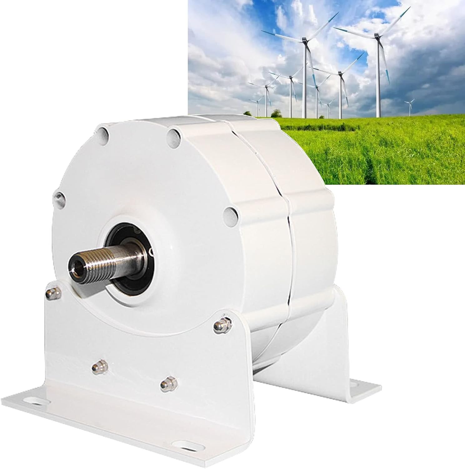 Three Phase AC Permanent Magnet Generator, Household Small Water Power Wind Power Turbine, 400W 500W 600W 800W Rare Earth NdFeB Brushless Electric Motor,500W-24V