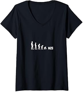Womens Development Backwards NZS - Political Party FCK AFD Enemy V-Neck T-Shirt