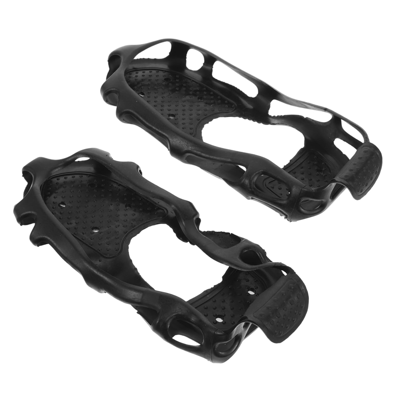 HEMOTON Ramponi per Scarpe Chiodate 12mm, Tpe Nero, Punta Antiscivolo, Facile Installazione, per Outdoor e Snow Hiking