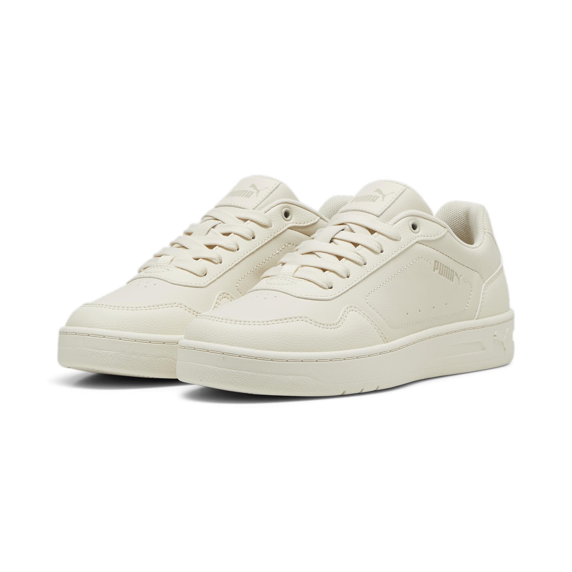 PUMA Damen Court Classic Sneakers 36, White Whisp of Pink Silver Gray