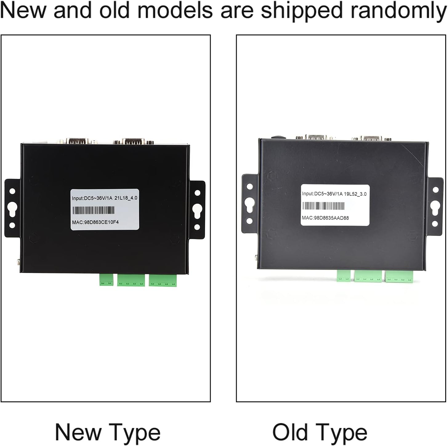 HF-5122 Dual Port to Ethernet Serial Server - RS232 RS485 RS422-5 - 36VDC Power Input - 230400 BPS Transfer Speed - MIPS MCU with 8MB and 4MB Flash - Two Ethernet Interfaces