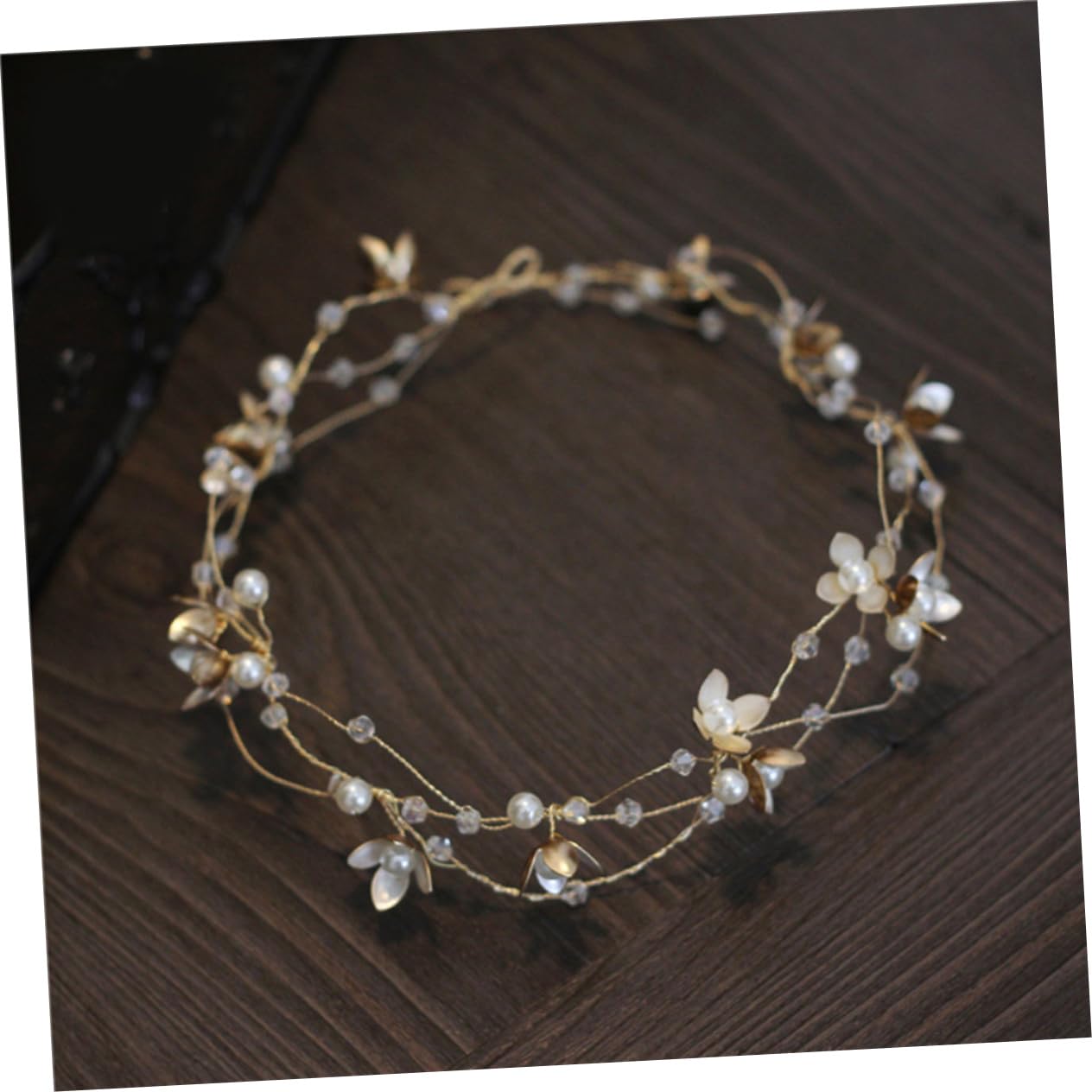 FRCOLOR 3 Stück Blumen-haarbänder Für Frauen Braut-kopfschmuck Brautschmuck Hochzeits-stirnbänder Braut-haarteile Haarband Mit Kristallperlen