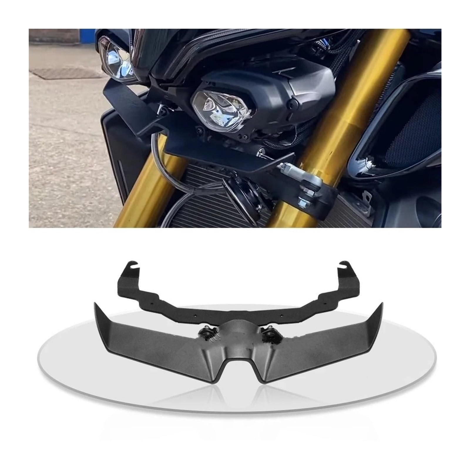 Front Bumper Splitter dachowy Pasuje do YAMAHA MT10 MT 10 SP MT-10 2022-2024 przedni spojler skrzydłowy zestaw aerodynamiczny akcesoria spojlera