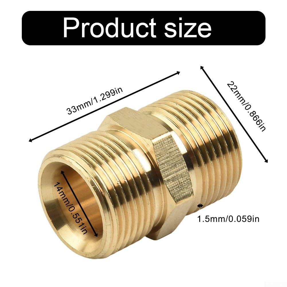 M22 Unterlegscheiben-Adapter-Set – Für Hochdruckreiniger – Auf 1/4 & 3/8 Zoll – 5000 PSI