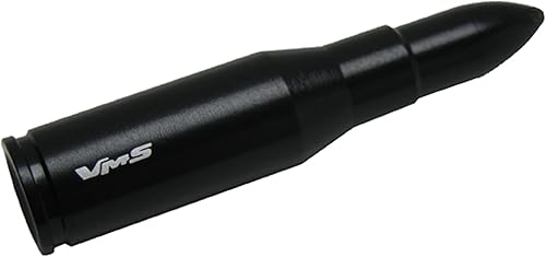 Miniatura 3 de VMS Racing 223 Cal Caliber BLACK BULLET 3 pulgadas ANTENA de calibre pesado CNC mecanizado billet de aluminio corto compatible con DODGE RAM 1500