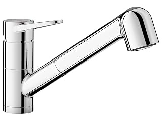 BLANCO WEGA-S-F II | Küchenarmatur in chrom | Mit herausziehbarem Schlauch
