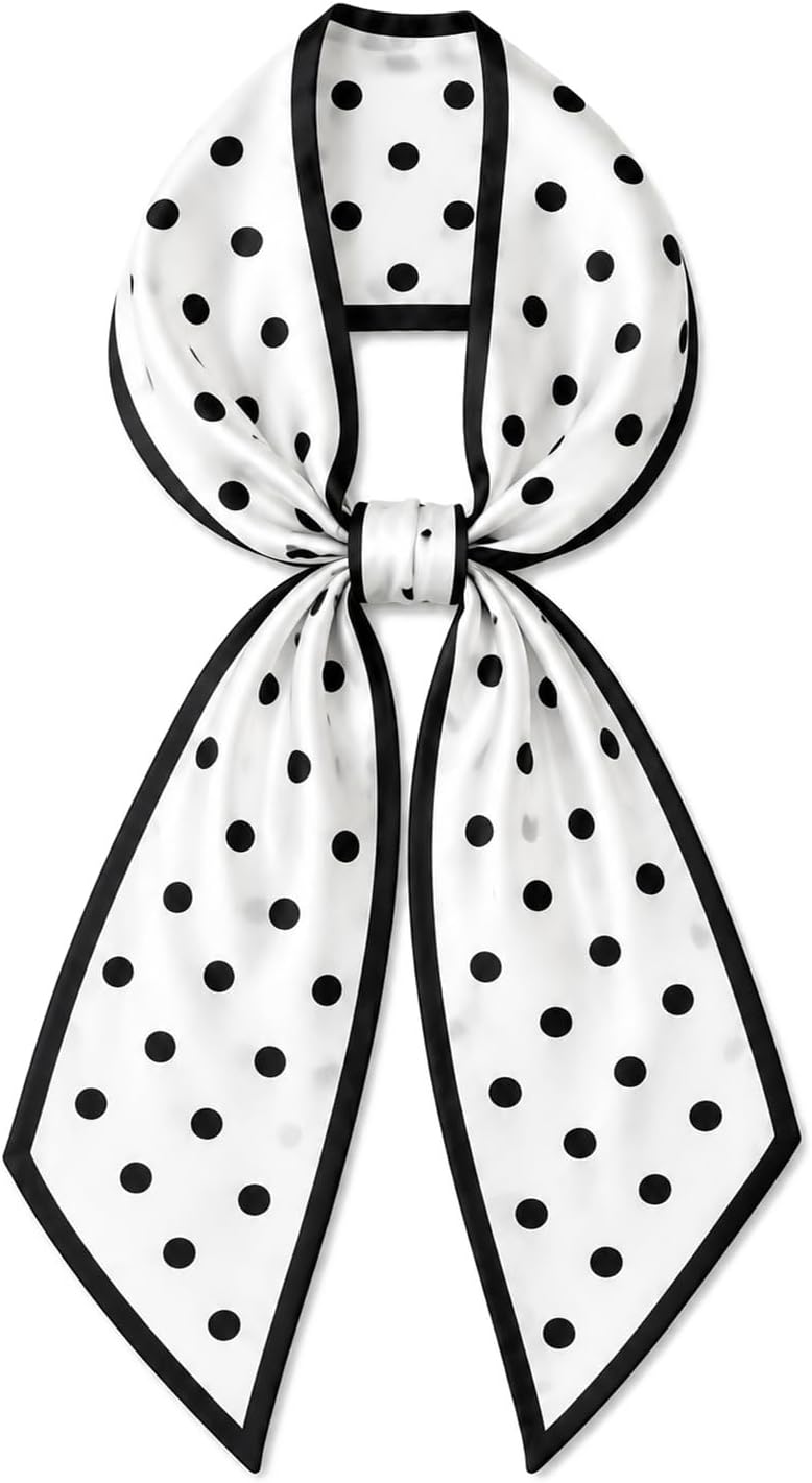 TOPACC Silky Scarf for Women Neck Head Scarf Purse Bag Scarfs for Handbag