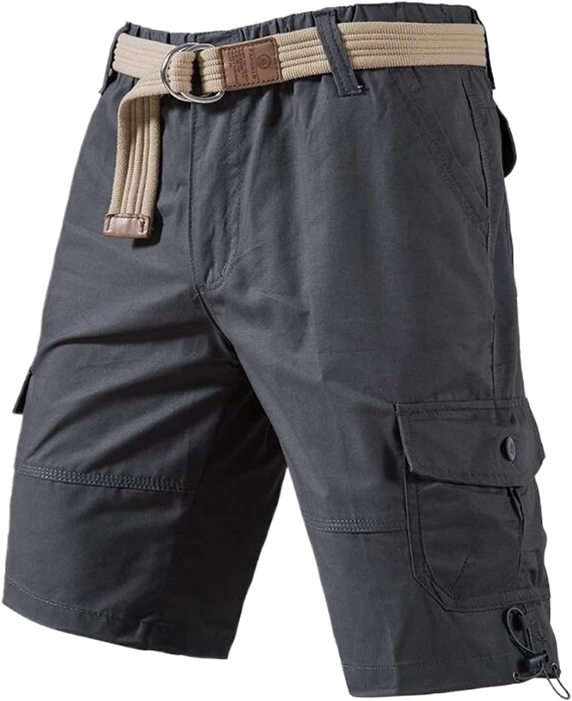 Male Camo Shorts Casual Cargo Pants Relaxed Fit Streetwear Cotton Jogger Shorts Hiking Pants