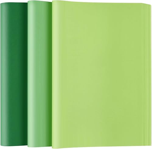 Bouiexye 60 Sheets Green Tissue Paper Multicolor Tissue Paper Bulk Gift Wrapping for DIY Art Craft Floral Birthday Baby Shower Party Festival