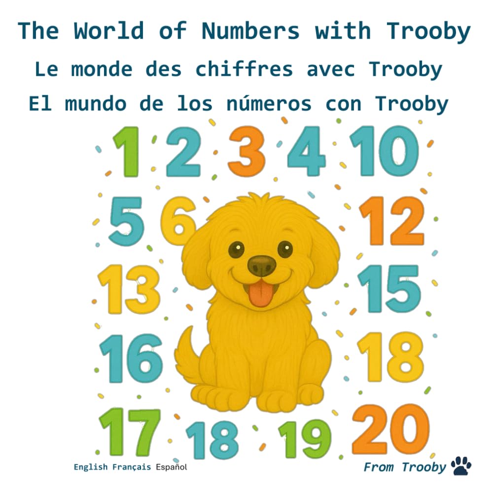 The World of Numbers with Trooby in English, French, and Spanish: Learn the Numbers in English, French, and Spanish with Trooby (Language fun with Trooby is English, French, and Spanish)
