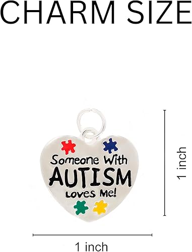 Miniatura 9 de Abalorio único hecho a mano para concientizar sobre el autismo, ideal para pulseras y collares de bricolaje, aumenta la conciencia y muestra apoyo,