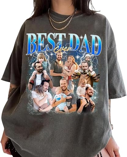 NAZENTI Custom Bootleg Rap Tee for Girlfriend Boyfriend, Personalized T-Shirt with Photo, Custom Face Shirts Birthday Gifts