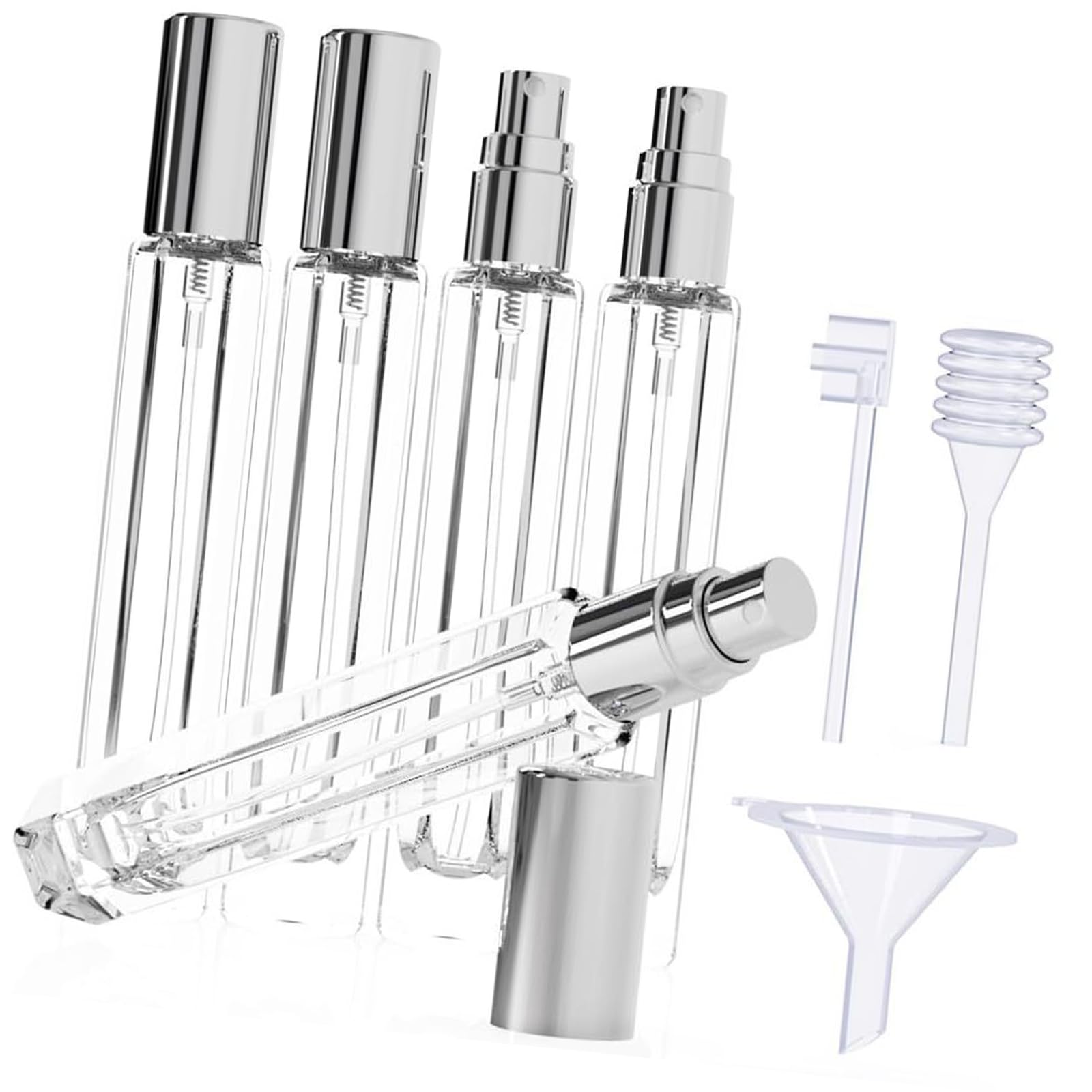 YROHGKPN 5 Piece Portable Perfumes Bottle Set Glass Sprayers with Nozzle Ideal Fragrances Dispenser Portable Perfumes Sprayers
