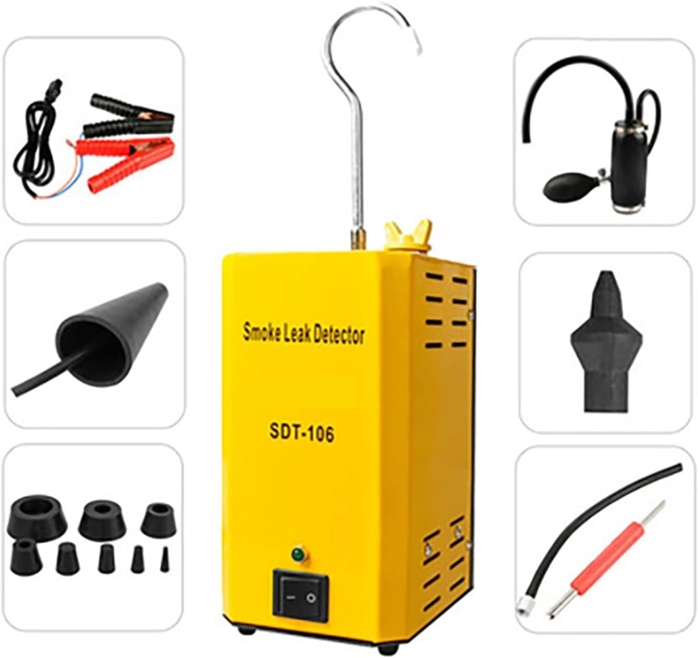 Car Automotive Smoke Machine Pipe Smog Generator Leak Detect Leakage Detector Diagnostic 12V Auto Repair with High Efficiency(106 model)