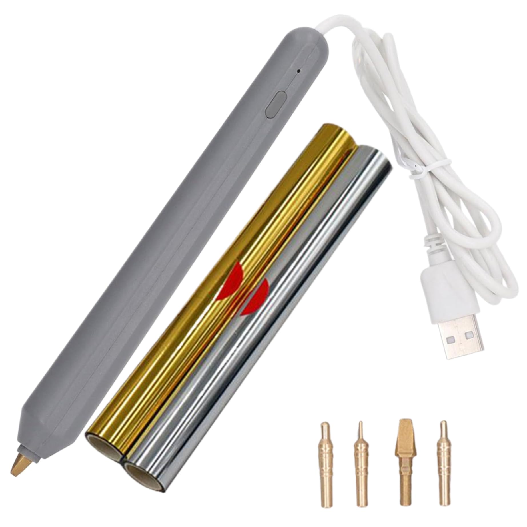 Stylo à chaud de précision à 4 pointes interchangeables pour dorure sur papier