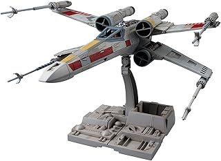 Revell (Bandai original) 01200 Star Wars X-Wing Starfighter (Luke Skywalker) 1:72 Scale Unbuilt/Pre-coloured/Clip-Together (Non-Glue) Plastic Model Kit with Display Base