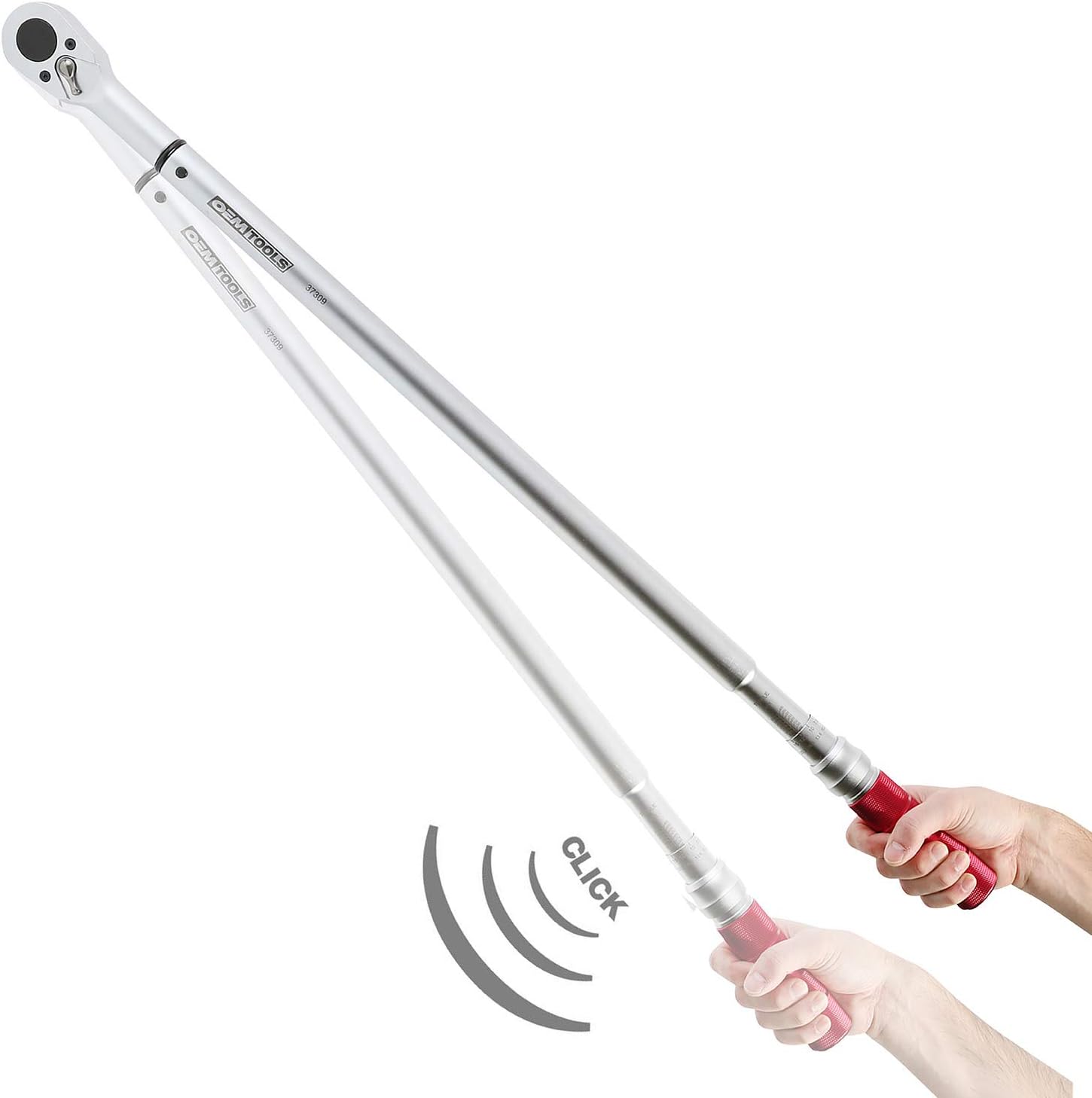 OEMTOOLS 37309 3/4” Drive Click-Style Torque Wrench, 3/4 Torque Wrench, Tire & Wheel Tools, Torque Wrenches, Mechanic Tools, Tire Removal Tools
