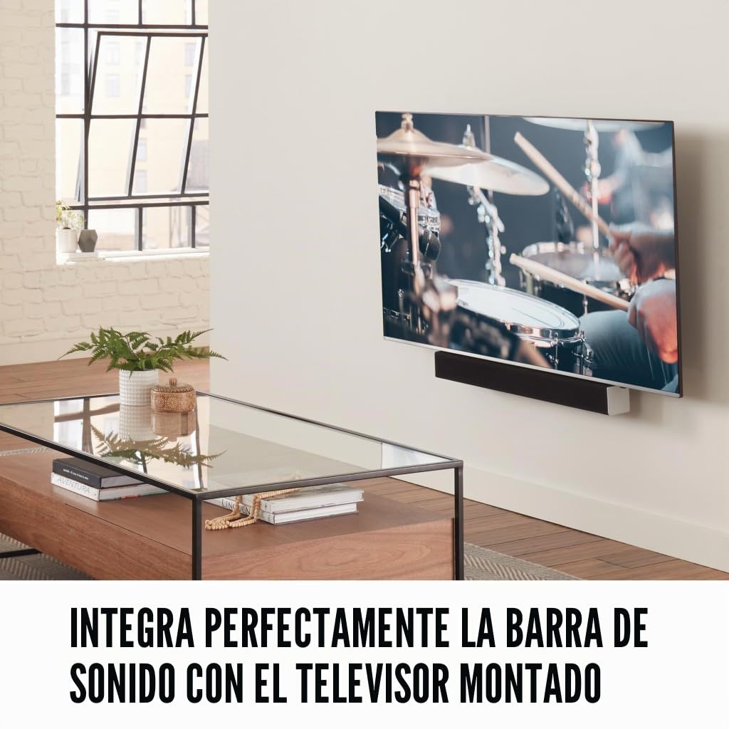 Sanus SASB1-B1 - Soporte de pared para barra de sonido para televisores de pulgadas, color negro